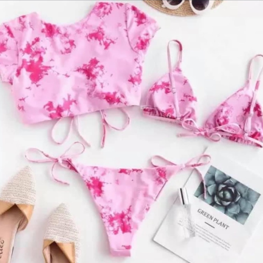 Pink bathing suit